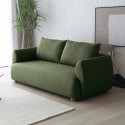 Divano 3 posti tessuto stile moderno nordico design 196cm verde Geert Offerta