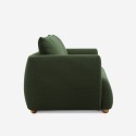 Divano 3 posti tessuto stile moderno nordico design 196cm verde Geert Modello