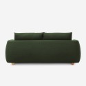 Drei-Sitzer Sofa aus Stoff im modernen nordischen Design, 196cm, Grün Geert. Maße