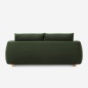 Divano 3 posti tessuto stile moderno nordico design 196cm verde Geert Misure