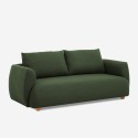 Drei-Sitzer Sofa aus Stoff im modernen nordischen Design, 196cm, Grün Geert. Auswahl