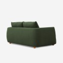 Drei-Sitzer Sofa aus Stoff im modernen nordischen Design, 196cm, Grün Geert. Eigenschaften