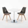 Tavolino Quadrato Bianco 70x70cm Con 2 Sedie Interno Nordica Cocktail Costo