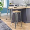 stuhl hoch bar küche metall industriell oben h78cm holz steel up wood Katalog
