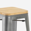 stuhl hoch bar küche metall industriell oben h78cm holz steel up wood Kauf