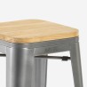 stuhl hoch bar küche metall industriell oben h78cm holz steel up wood Kauf
