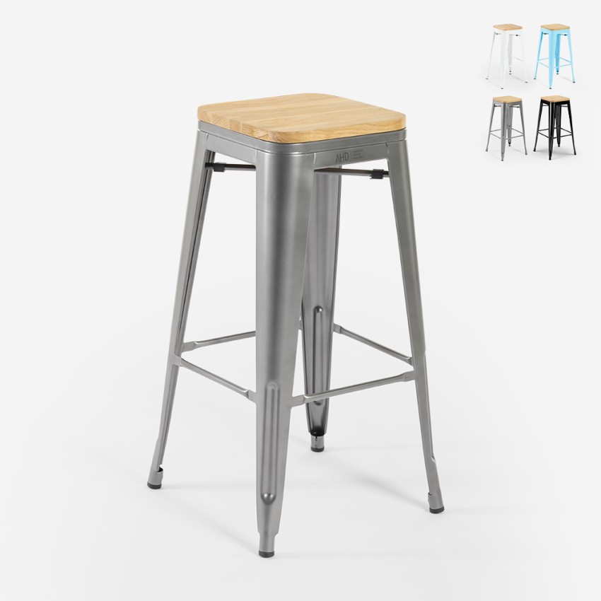 stuhl hoch bar küche metall industriell oben h78cm holz steel up wood Verkauf stuhl hoch bar küche metall industriell oben h78cm holz steel up wood Verkauf