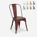 stühle im industriedesign aus metall vintage shabby chic stil Lix steel old Angebot