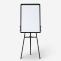 Lavagna magnetica con cavalletto 90x60cm blocco fogli carta Cletus M Sconti