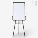 Lavagna magnetica con cavalletto 90x60cm blocco fogli carta Cletus M Promozione