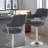 Sgabello bar cucina similpelle braccioli regolabile base cromata Tampa Catalogo