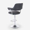 Sgabello bar cucina similpelle braccioli regolabile base cromata Tampa Acquisto