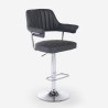 Sgabello bar cucina similpelle braccioli regolabile base cromata Tampa Caratteristiche