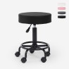 Sgabello girevole estetista ergonomico regolabile imbottito Senzu Offerta