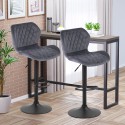 Sgabello da bar cucina moderno regolabile in tessuto velluto Jersey Caratteristiche