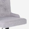 Verstellbarer Küchen- und Barhocker aus Stoff modernes Design Scranton 