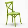 Table carrée noire 70x70cm 2 Chaises Colorées intérieur bar café Vintage Mojito 