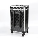 Trolley Make-up-Koffer mit 2 Schubladen und 4 Rädern Cygnus Lagerbestand