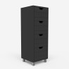 Armadietto cassettiera bagno multifunzionale 4 cassetti moderna Servez Misure