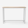 Tavolo alto sgabelli bar cucina consolle ingresso 140x37x100cm Edebel Costo