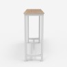 Tavolo alto sgabelli bar cucina consolle ingresso 140x37x100cm Edebel 