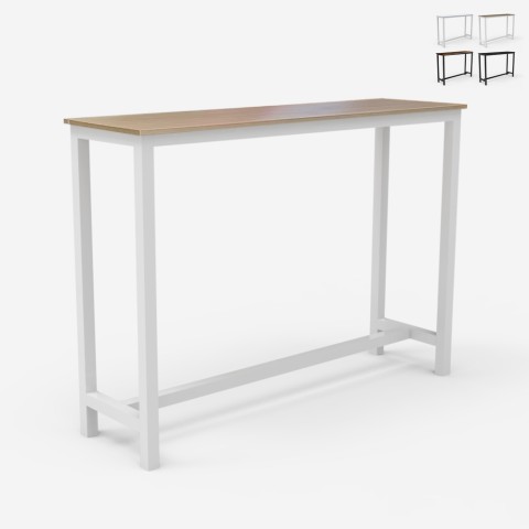 Table haute de bar cuisine salon cuisine 140x37x100cm Edebel Promotion