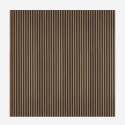 4 x pannello fonoassorbente decorativo 240x60cm murale legno noce scuro Kover-NS Sconti