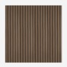 4 x pannello fonoassorbente decorativo 240x60cm murale legno noce scuro Kover-NS Sconti