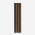 4 x pannello fonoassorbente decorativo 240x60cm murale legno noce scuro Kover-NS Saldi