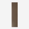 4 x pannello fonoassorbente decorativo 240x60cm murale legno noce scuro Kover-NS Saldi