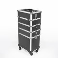 Valise de maquillage pour esthétique modulable 3 étages 4 roues Aldeb Promotion