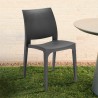 Chaise de bar jardin restaurant en polypropylène empilable Love Bica Caractéristiques