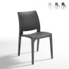 Chaise de bar jardin restaurant en polypropylène empilable Love Bica Promotion