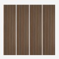 4 x pannello fonoassorbente decorativo 240x60cm murale legno noce scuro Kover-NS Promozione