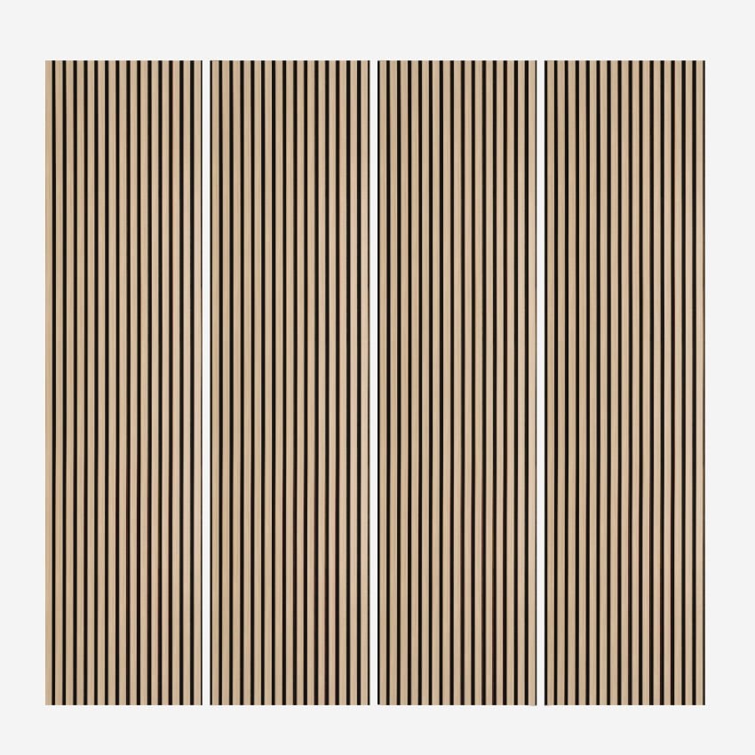 4 x pannello murale fonoassorbente decorativo 240x60cm noce Kover-W Promozione