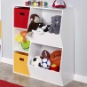 Aufbewahrungsregal Spielzeugregal Organizer für das Kinderzimmer, weiß mit Fächern Lutelle Sales