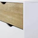 Sideboard Kommode im nordischen Stil, 2 Türen, 1 Schublade, weißes Holz  Jubi Rabatte