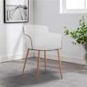 Chaise de salon et cuisine transparente avec accoudoirs Suntree Réductions