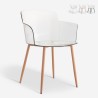 Chaise de salon et cuisine transparente avec accoudoirs Suntree Vente
