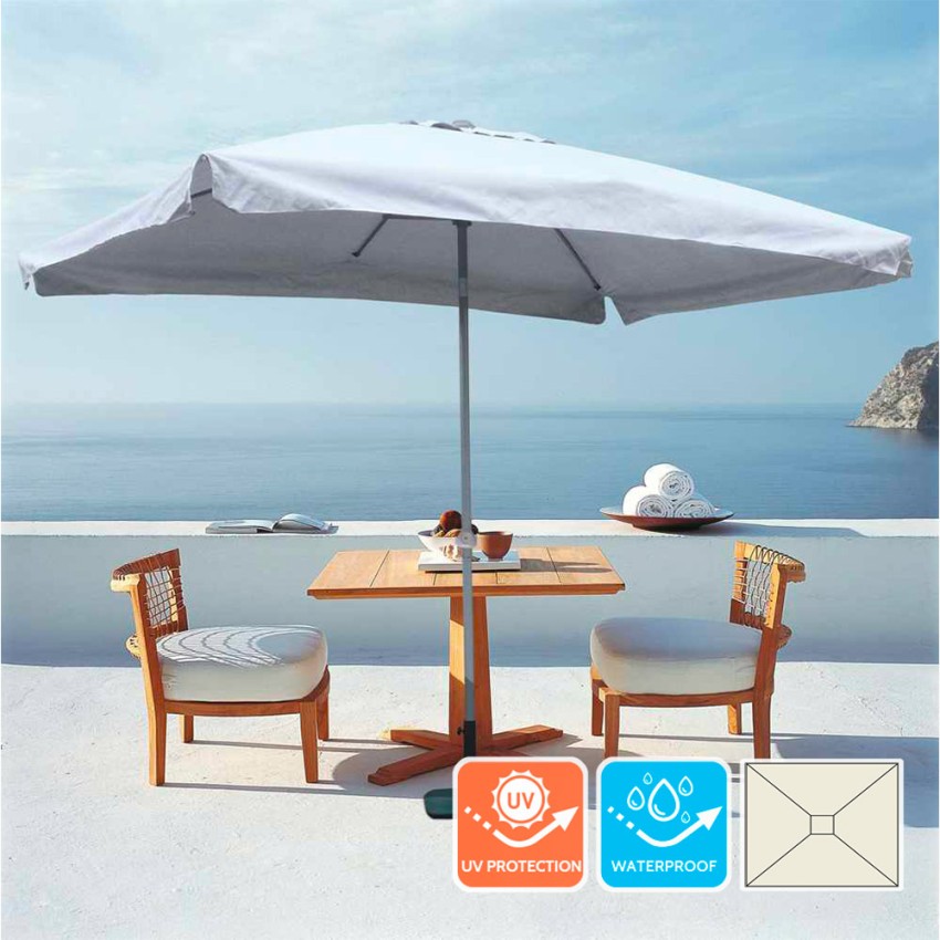 Parasol de jardin droit rectangulaire 3x2 en aluminium bar hôtel Eden Offre Parasol de jardin droit rectangulaire 3x2 en aluminium bar hôtel Eden Offre