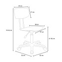 Chaise de bureau ergonomique blanche réglable en hauteur Riverside Offre