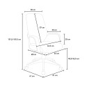 Boavista Ergonomischer Bürostuhl, verstellbarer Stuhl mit modernem Design  Lagerbestand