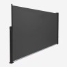Seitenmarkise 140x300cm ausziehbar Windschutz Sichtschutz Trennwand Raumteiler Hyde M Maße
