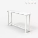 Consolle tavolino 120x40cm mobile ingresso legno metallo bianco Welcome light Costo