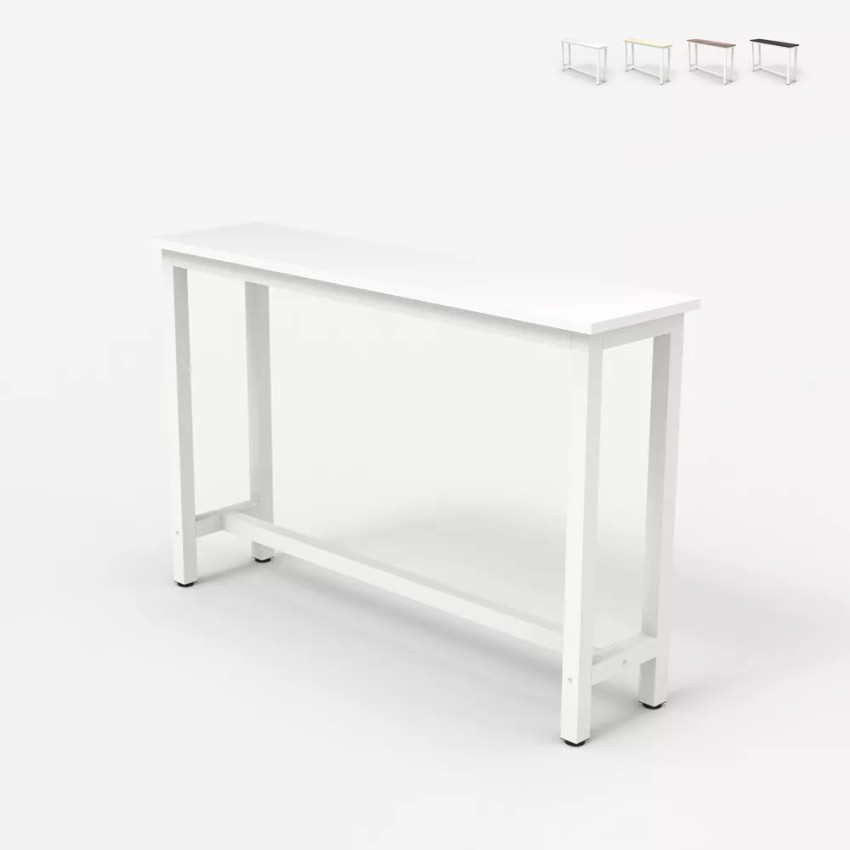 Consolle tavolino 120x40cm mobile ingresso legno metallo bianco Welcome light Costo Consolle tavolino 120x40cm mobile ingresso legno metallo bianco Welcome light Costo