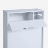 Meuble de salle de bain avec roulettes et portes coulissantes Gitseg Achat