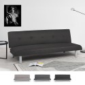 Schlafsofa 3-Sitzer aus Stoff für Wohnzimmer Larimar XL Maße