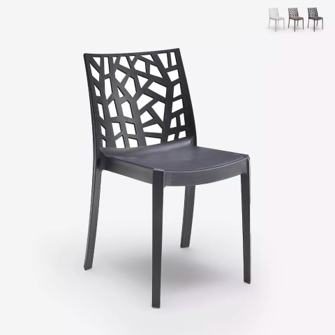 23er Set moderne stapelbare Stühle für Bar und Restaurant Matrix BICA Aktion