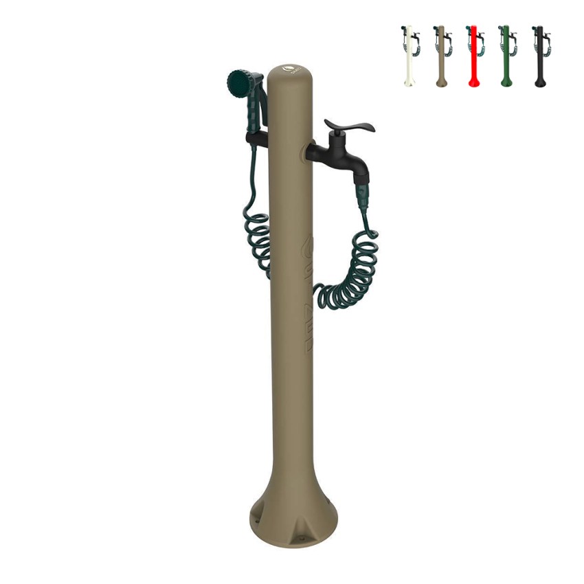 Gartenbrunnen als Säule mit flexiblem Schlauch und 8-fach Spritzpistole Acqua Pro Aktion Gartenbrunnen als Säule mit flexiblem Schlauch und 8-fach Spritzpistole Acqua Pro Aktion