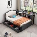 Französisches Doppelbett 120x190 Bettgestell mit Bettkasten Sorik Angebot